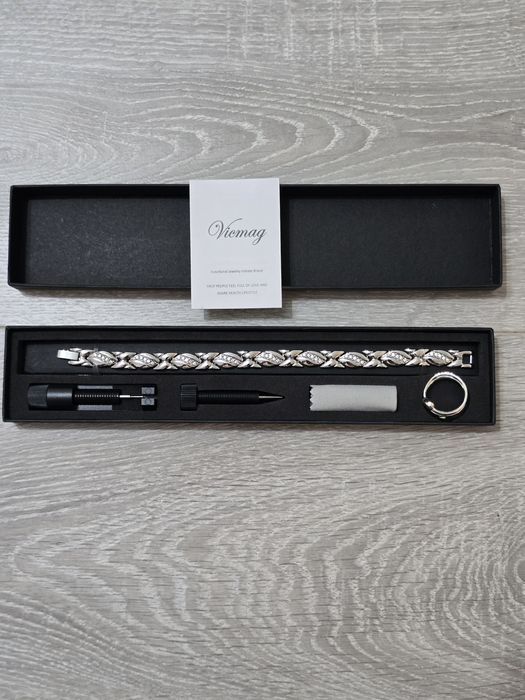 Brățară Magnetică pentru Femei Vicmag – Oțel Titan, 3500 Gauss