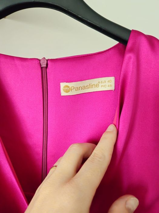 Rochie elegantă Panasline mărimea 40, roz fuchsia – Purtată o singură dată