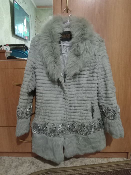 Шуба из кролика шуба