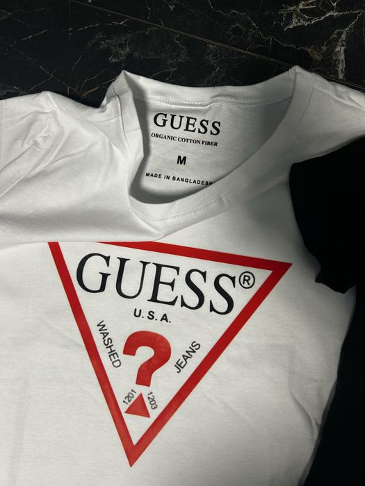 Дамска тениска Guess с лого, размер М