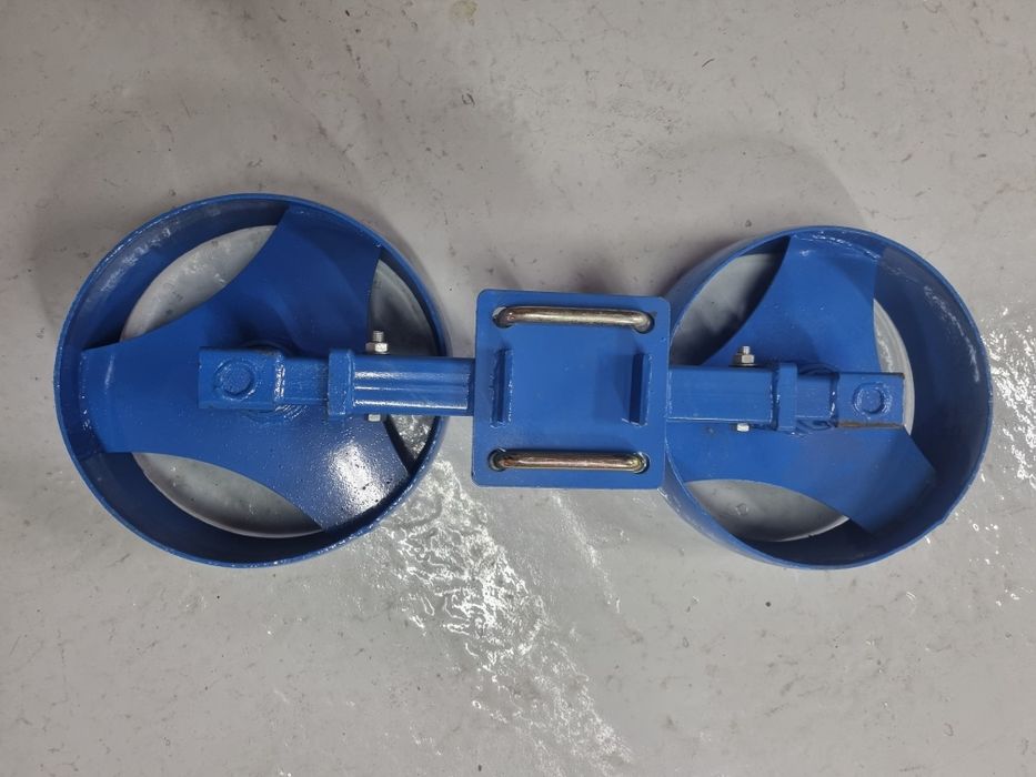 Ansamblu roata dubla plug hidraulic reversibil,  reglabile