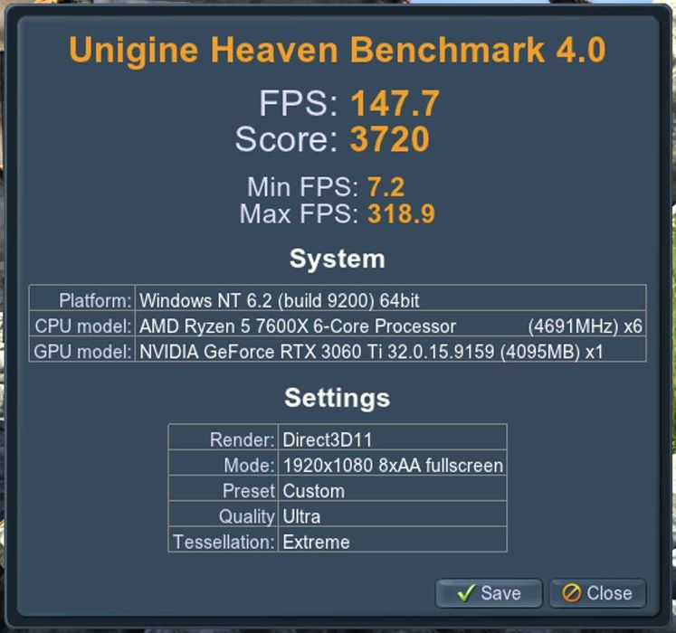 Gigabyte GeForce® RTX™ 3060 Ti VISION OC 8GB GDDR6 256-bit