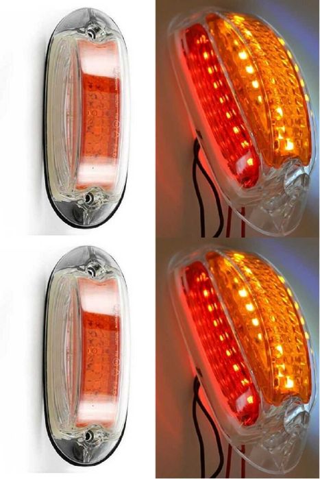 1 бр. ЛЕД LED габарити рогчета  за вертикален монтаж , 12-24V