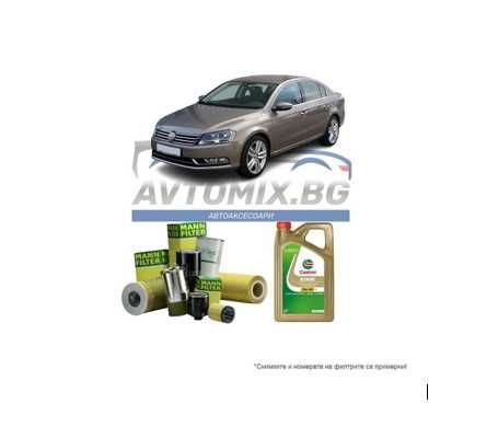 Комплект масло и филтри за VW Passat B7 2.0 TDI, 2010-2015 г.
