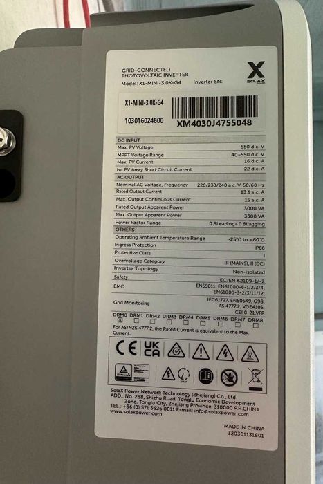 Solax Power X1-MINI-3.0K-G4