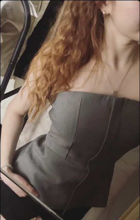 Женская одежда.Корсет серый