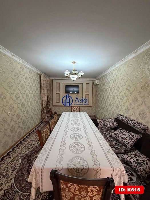 5-mikr Dilkorni yonidan 3x xonali kvartira tezda ijaraga beriladi K616