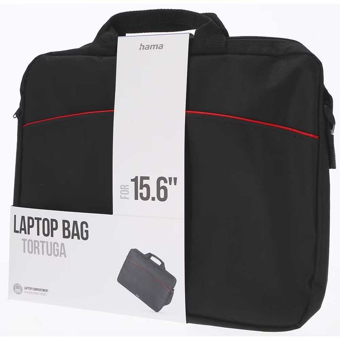 Чанта за лаптоп HAMA Tortuga до 15.6", Черна, презрамка