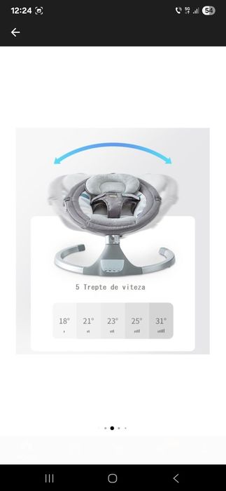 Leagan electric bebeluși