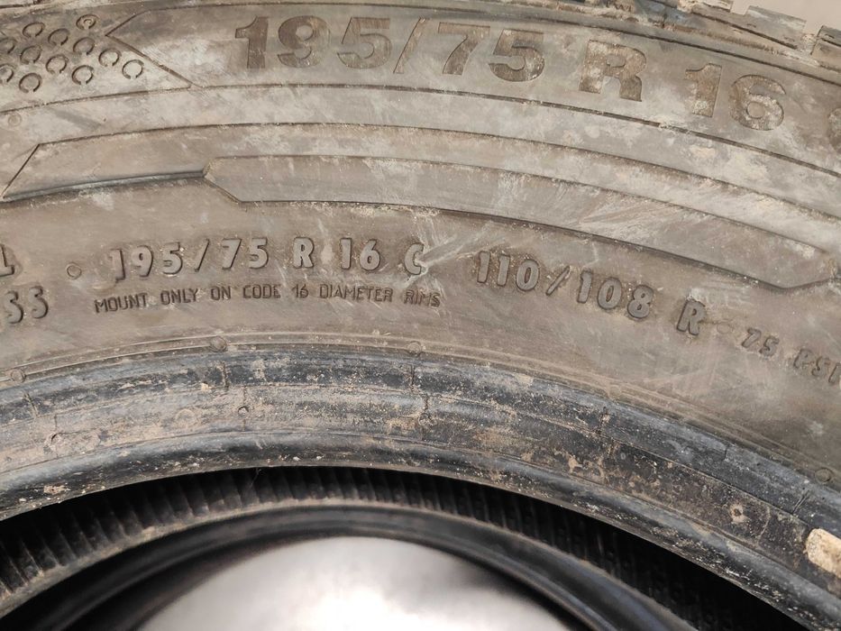 2бр.летни гуми 195/75/16C Continental