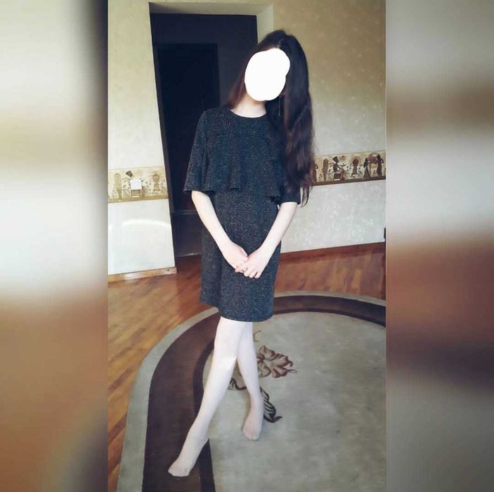 Платье mango весенне-осеннее темно-серое