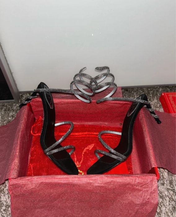 Sandale Rene Caovilla piele naturala 38-39 pe stoc