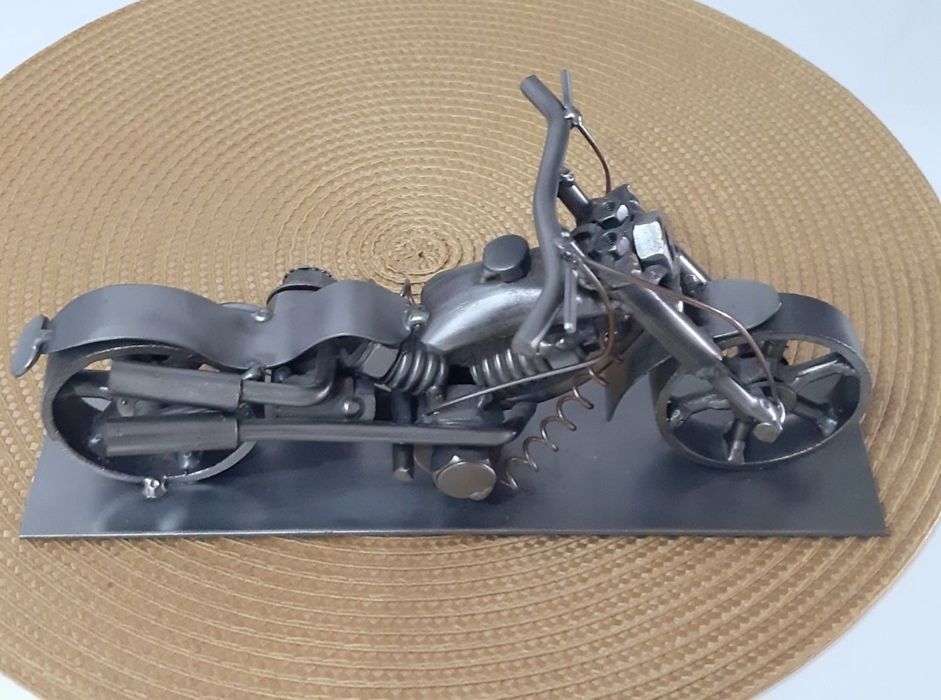 Motocicleta hand-made metal ,piesa colecție- unicat