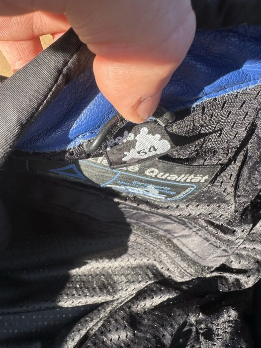 Geacă si pantaloni moto piele FLM