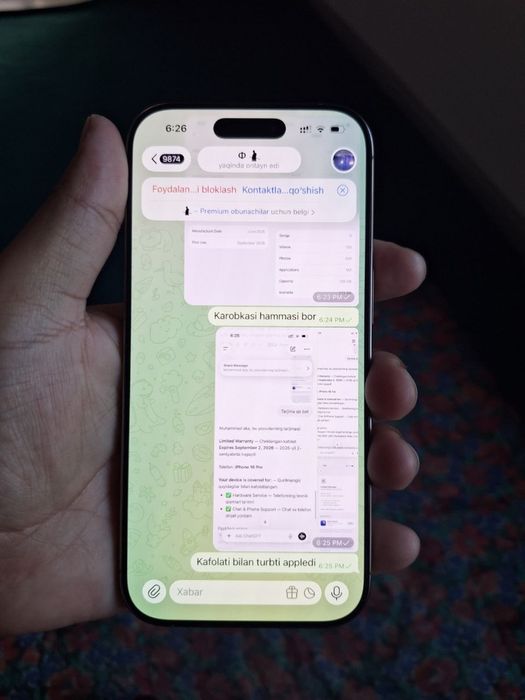 Iphone 16 pro  sotiladi