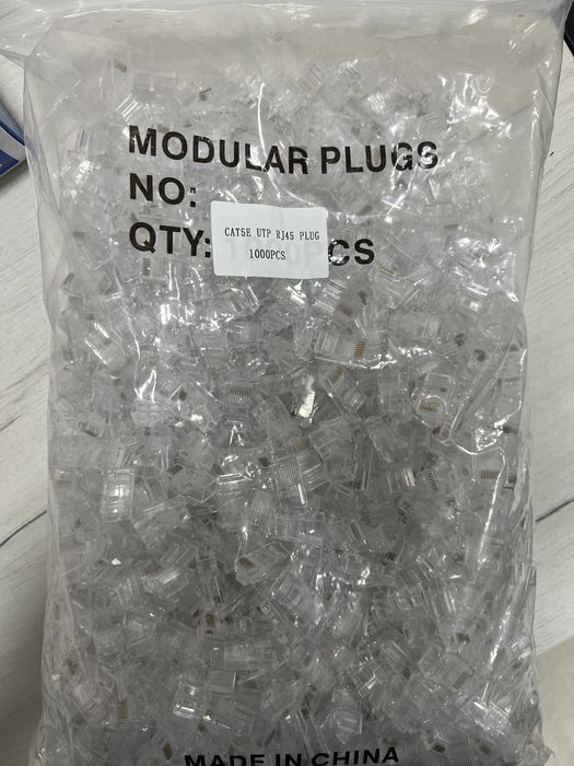 RJ-45 cat6 в упаковке 1000 штук