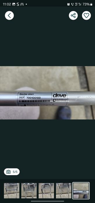 Cadru de mers metalic pliabil