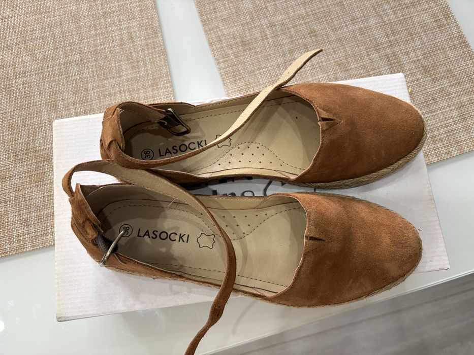 Сандали дамски еспадрили естествена кожа