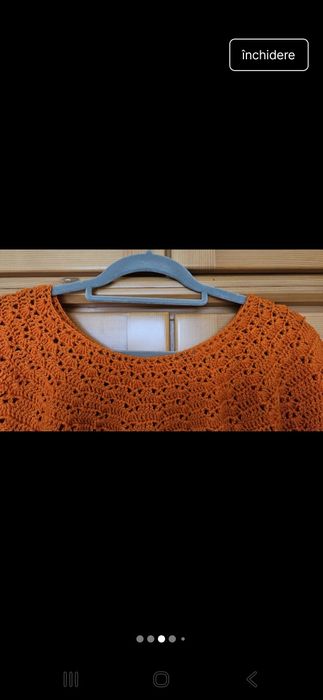 Bluza handmade portocalie