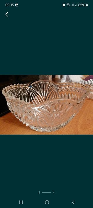 Салатница хрустальная