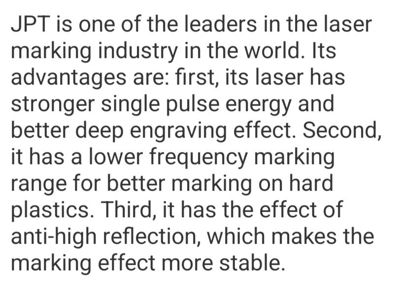 JPT Mopa M7 60W fiber laser