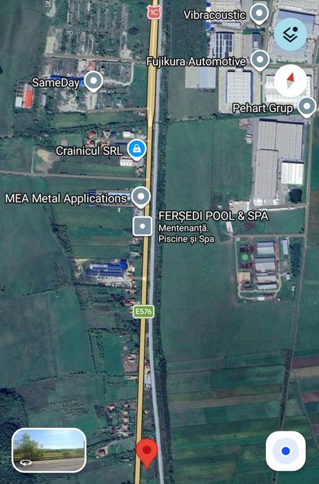 Teren Intravilan 3800MP la  intrare Dej/ cu front la DN 1C/Utilități