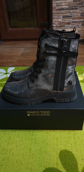 Bocanci glitter Marco Tozzi 41, noi cu etichetă, brand,  Italy