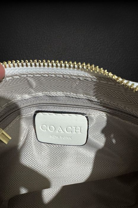 Geanta Alba Coach Negociabila