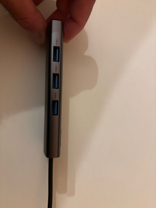 USB хъб Baseus - 6 в 1, USB-C / докинг станция