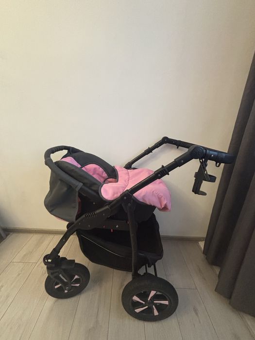Cărucior 3 în 1 – landou + parte sport + scoică auto