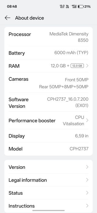 Oppo Reno 14 5G 512GB, NOU, nu schimb