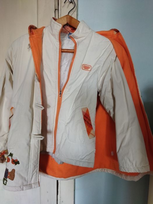 Демисезонна куртка-двойка на девочку 9-11 лет