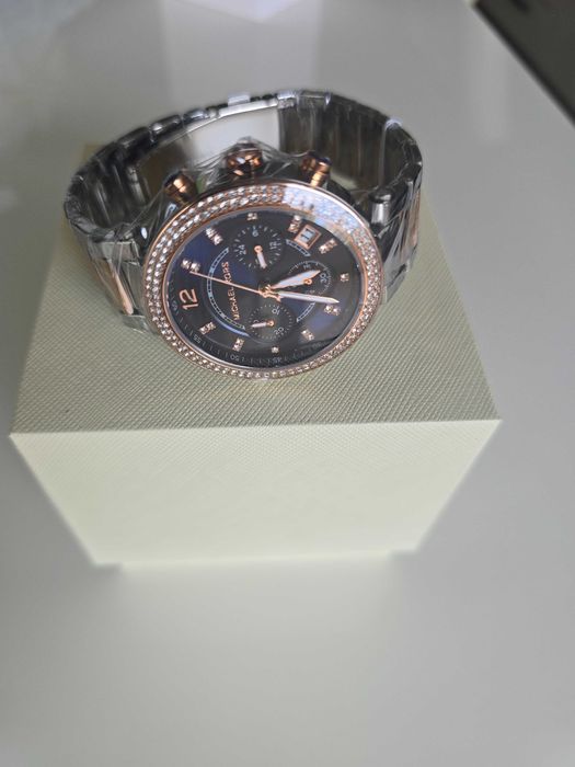 Ceas dama Michael Kors MK6141, argintiu/roze, nou, sigilat, nepurtat