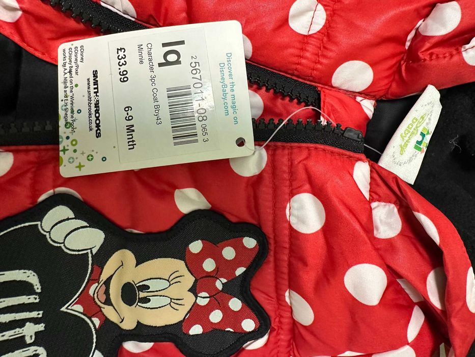НОВ комплект зимно яке и шушляков паталон Мини на Disney