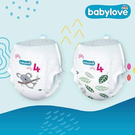 Памперс гащички DM Babylove размер 4Maxi, 8-15кг, 6x22 броя, неотварян