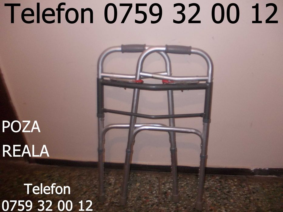 Cadru pliabil pt ajutor de mers,din aluminiu reglabil pe inaltime,premergator dizabilitati pt persoane cu handicap locomotor,tineri si batrani seniori