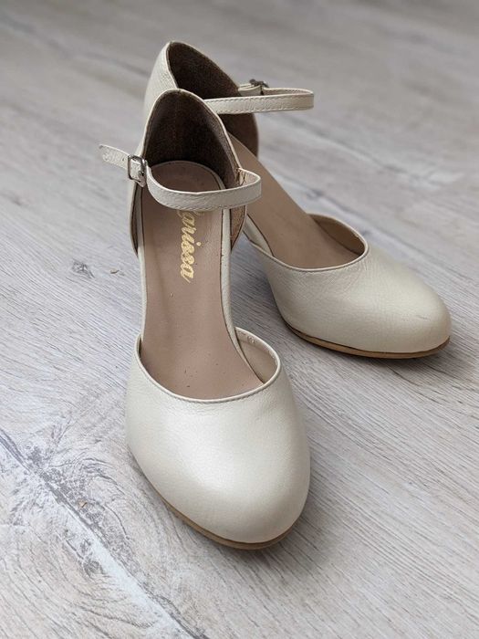 Pantofi piele dama ivoire, M36