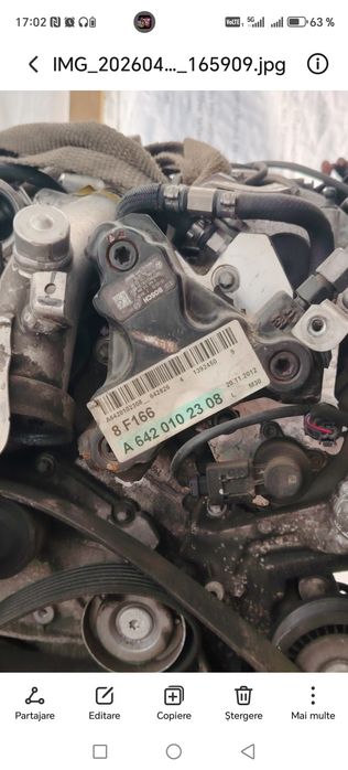 Motor Mercedes 3.0 V6 CDI OM642 (A 642 010 23 08) - Defect / Recondiționare