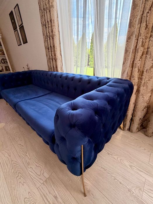 Canapele set Chesterfield catifea