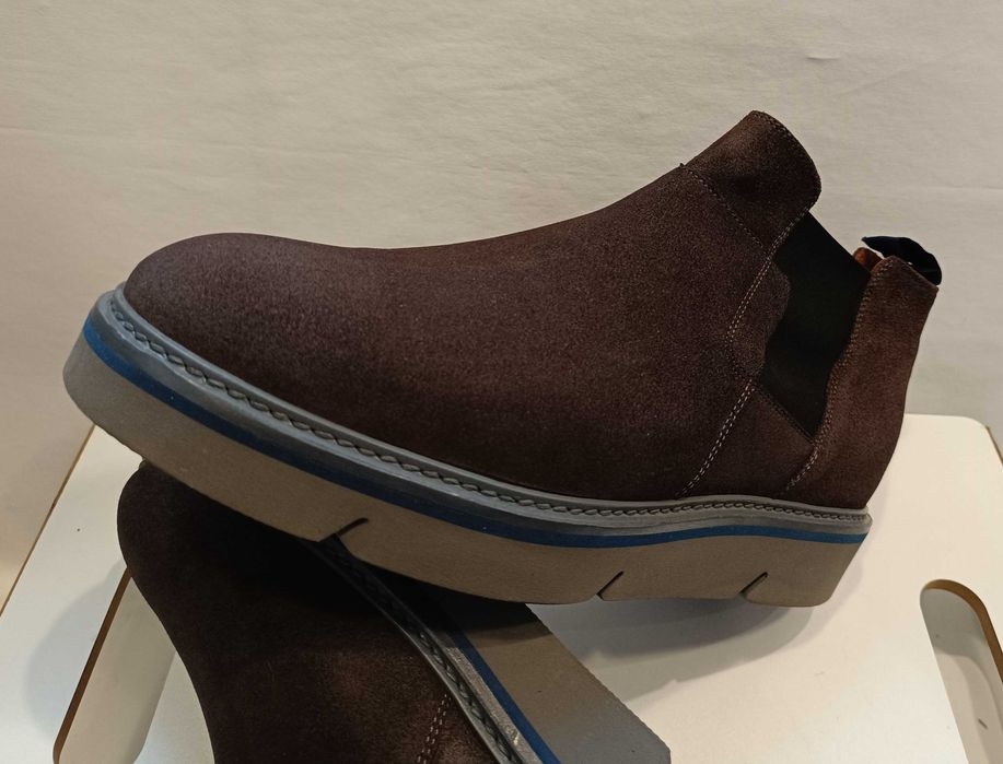 Ghete chelsea 41.5 42 casual Alberto Guardiani NOI piele naturala moal