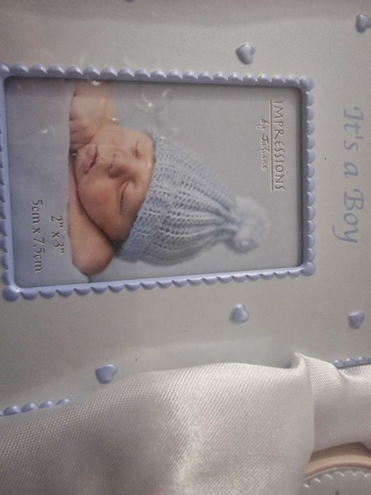 Рамка с 2 кутийки комплект за подарък за бебе