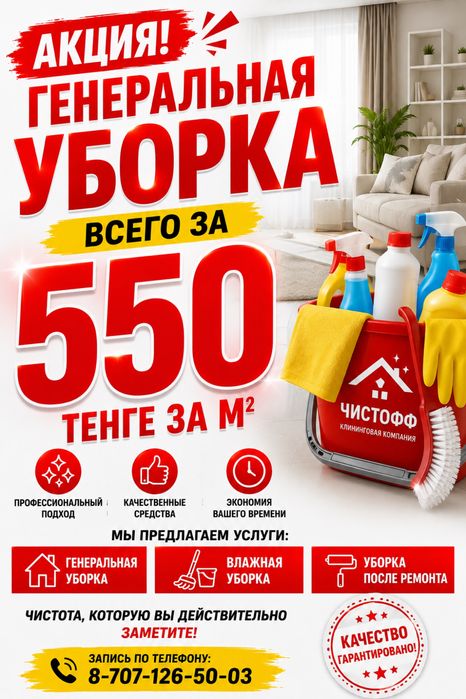 Уборка квартир НИЗКИЕ ЦЕНЫ