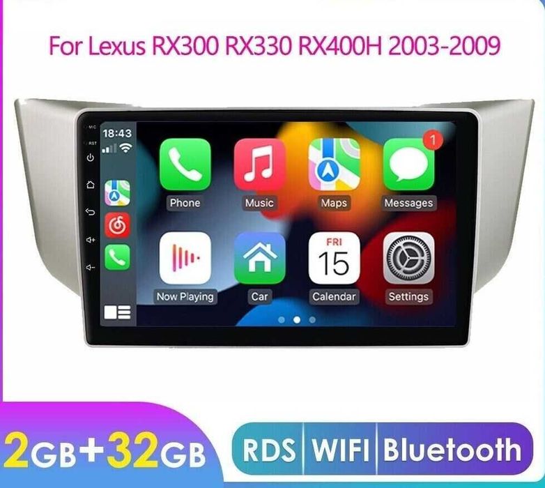 Мултимедия Двоен дин за Lexus RX300 RX330 RX400H Навигация Android RX