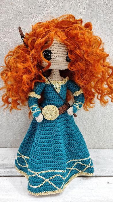 Кукла вязаная  Принцесса Мерида