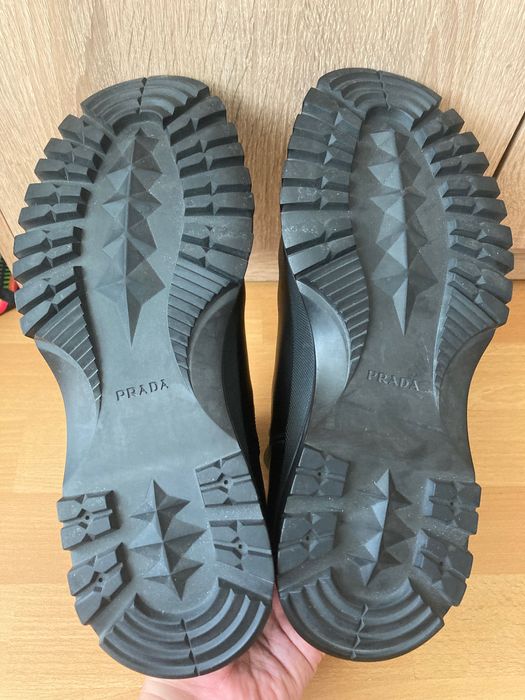 Prada Men's Black Leather Brixxen Half-Boot 4T3034