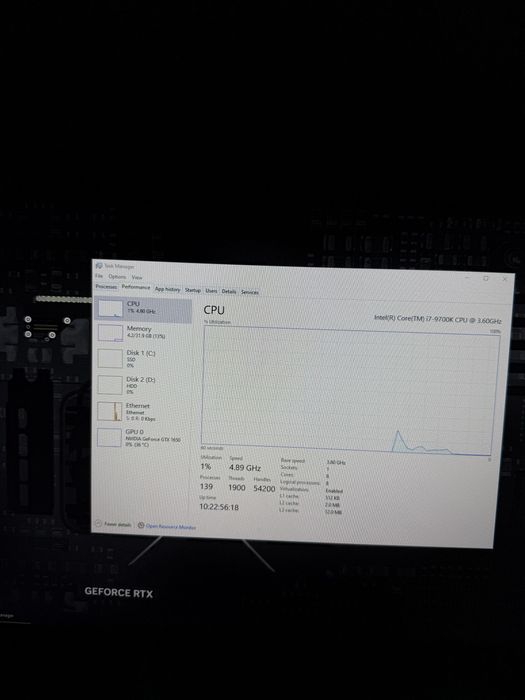 PC Gaming / Workstation i7-9700K + GTX 1650 4GB + 32GB RAM DDR4 + MONITOR