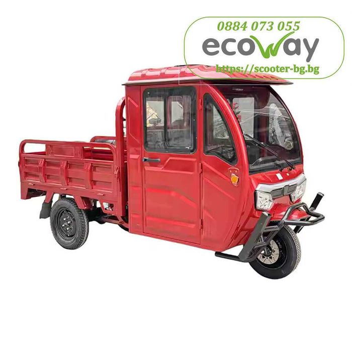 Карго триколка с кабина Banpeng 3000W 72V 58Ah. Пробег – до 70km