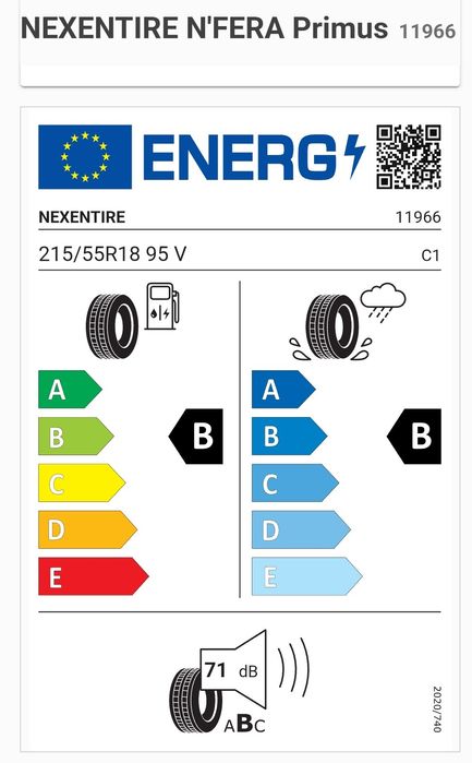 4 anvelope vara Nexen N'fera (nfera) Primus 215 / 55 / r18