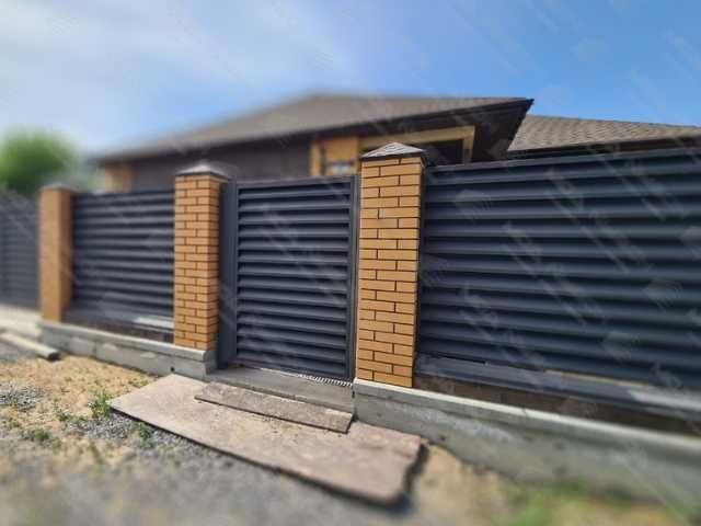 Забор жалюзи горизонтальный