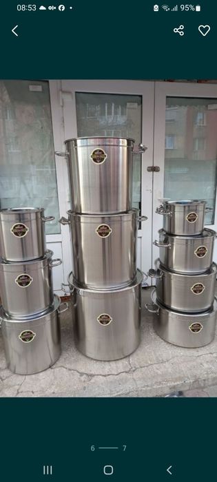 Oală  inox alimentar cu capac inox 50 L Ofertă/ 249 lei